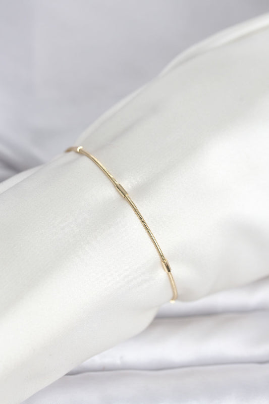 Gold-Tone Snake Chain Snake Women's Bracelet