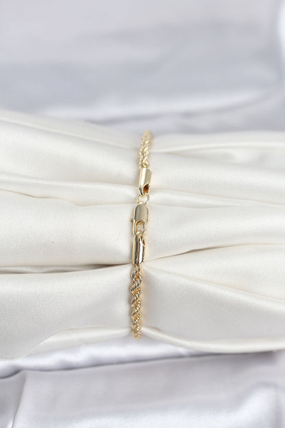 Gold-Tone Twisted Women's Bracelet