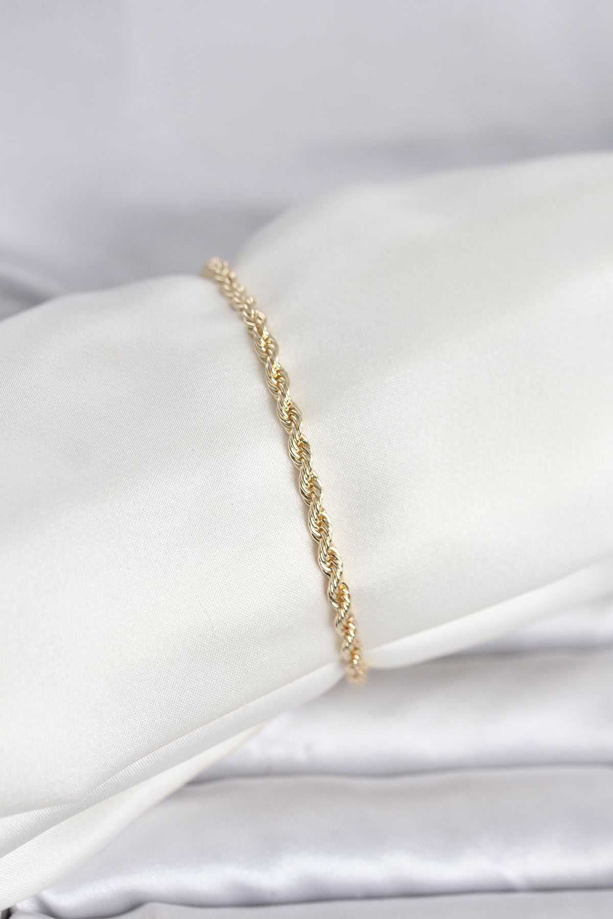Gold-Tone Twisted Women's Bracelet