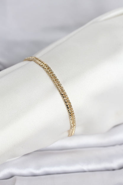 Gold-Tone Chain Women's Bracelet