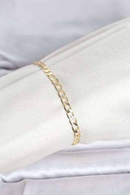 Gold-Tone Chain Link Women's Bracelet