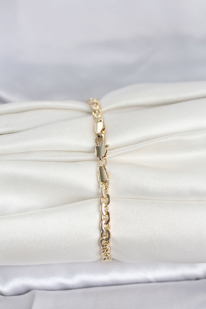 Gold-Tone Chain Women's Bracelet