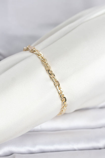 Gold-Tone Chain Women's Bracelet