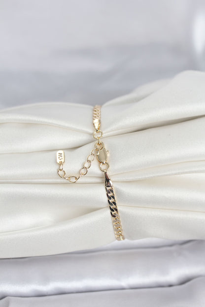 Gold-Tone Chain Women's Bracelet