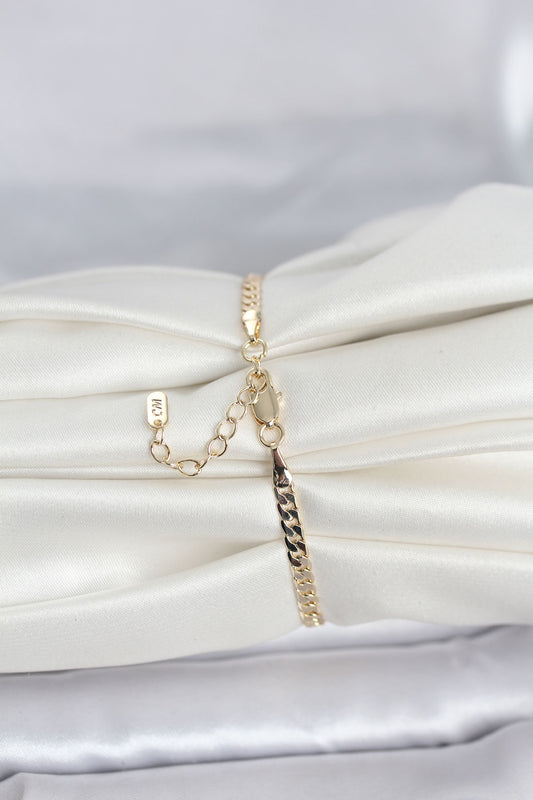 Gold-Tone Chain Women's Bracelet
