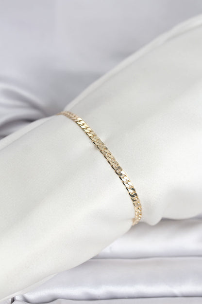 Gold-Tone Chain Women's Bracelet