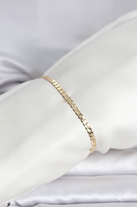 Gold-Tone Chain Women's Bracelet