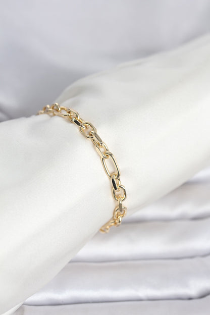 Gold-Tone Chunky Chain Women's Bracelet