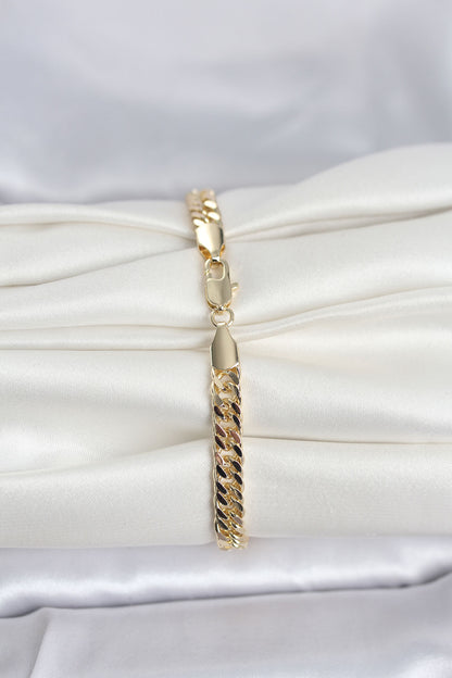 Gold-Tone Chunky Chain Women's Bracelet