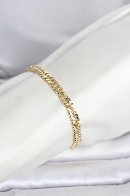 Gold-Tone Chunky Chain Women's Bracelet