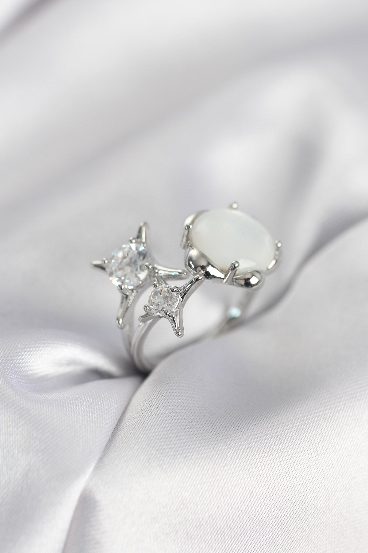 Silver-Tone North Star Women's Ring