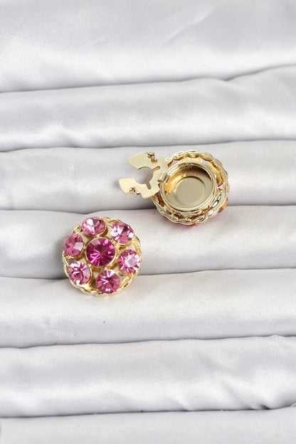 Pink Zircon Brooch Pin