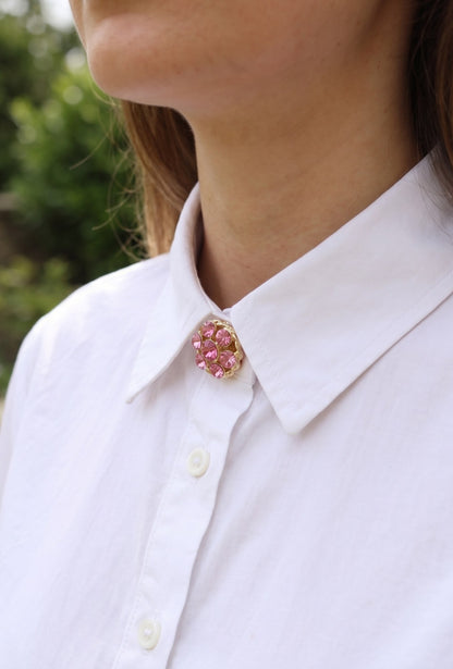 Pink Zircon Brooch Pin