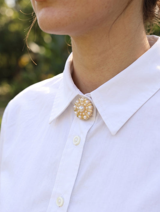 Gold-Tone Brooch