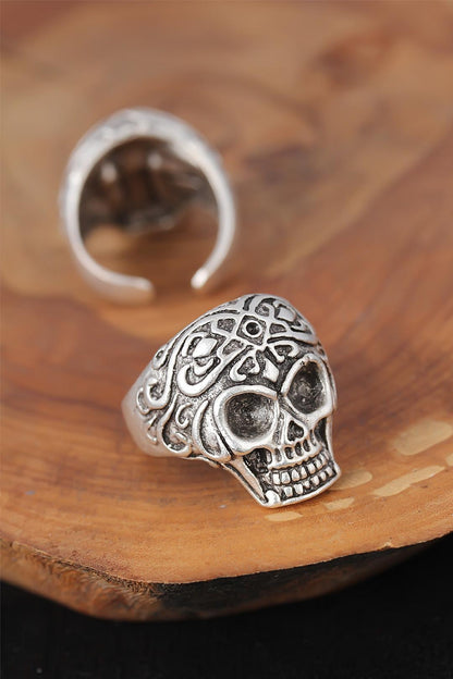 Skull Silver Color Men's Ring