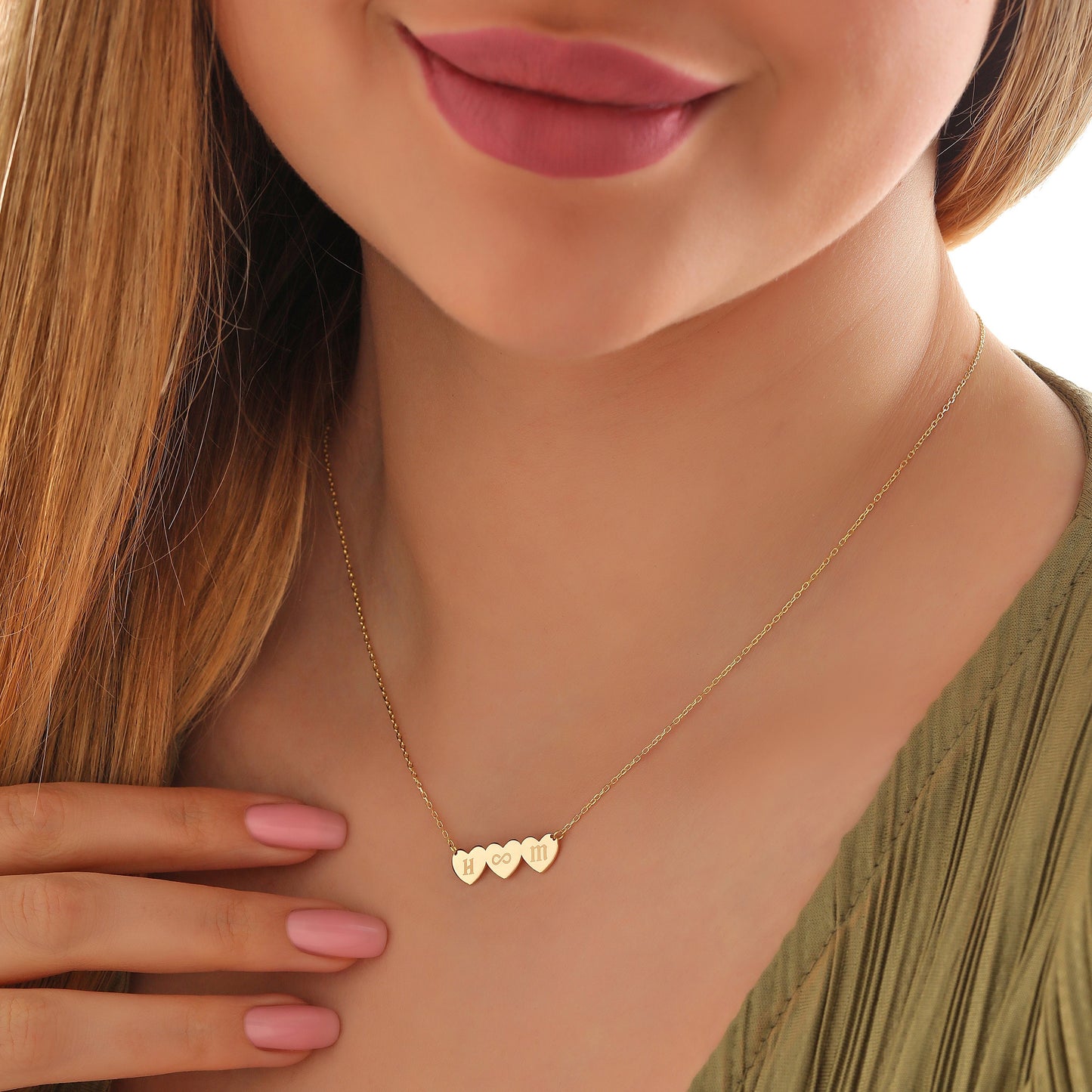 Personalized Heart Necklace: Custom Initial Sterling Silver Pendant