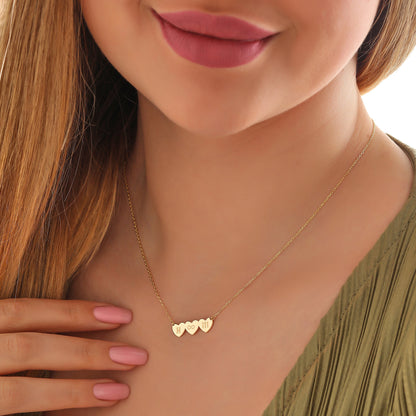 Personalized Heart Necklace: Custom Initial Sterling Silver Pendant