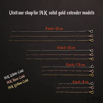 14K Solid Gold Necklace Detangler Clasp: Layered Chain Organizer