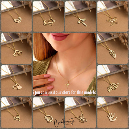 Dainty Infinity Heart Necklace: 14K Solid Gold or 925 Sterling Silver (Yellow - Rose - White)