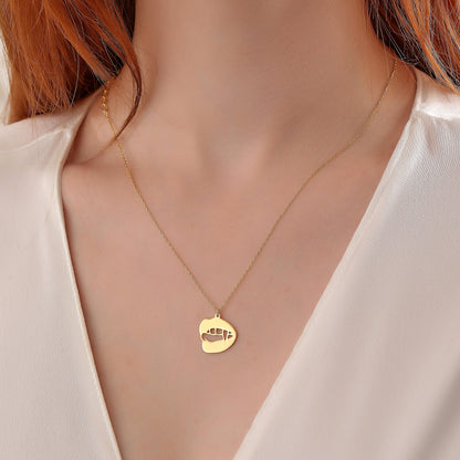 Vampire Teeth Necklace: Sterling Silver or 14K Gold, Gothic Halloween Jewelry