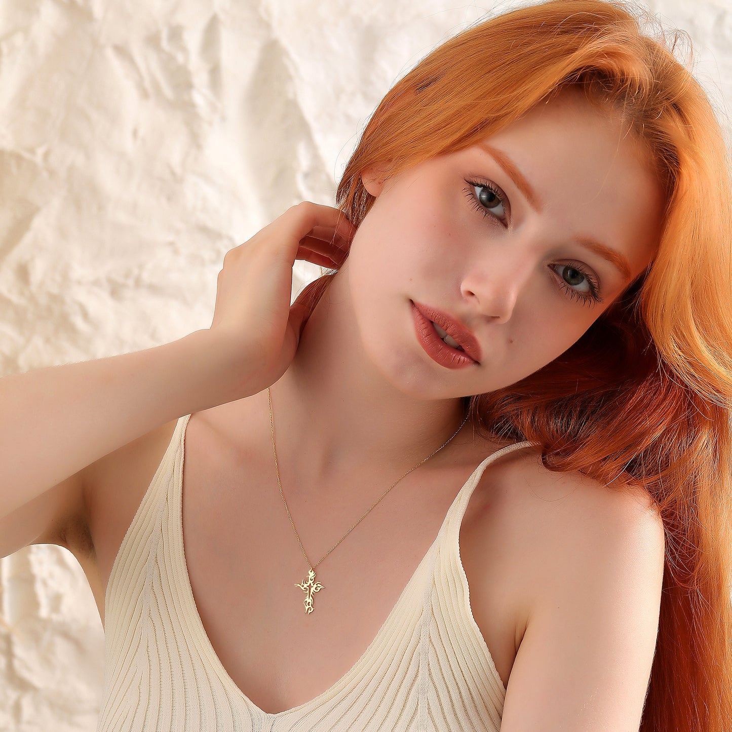 Dainty Cross Necklace: Sterling Silver Christian Crucifix Pendant