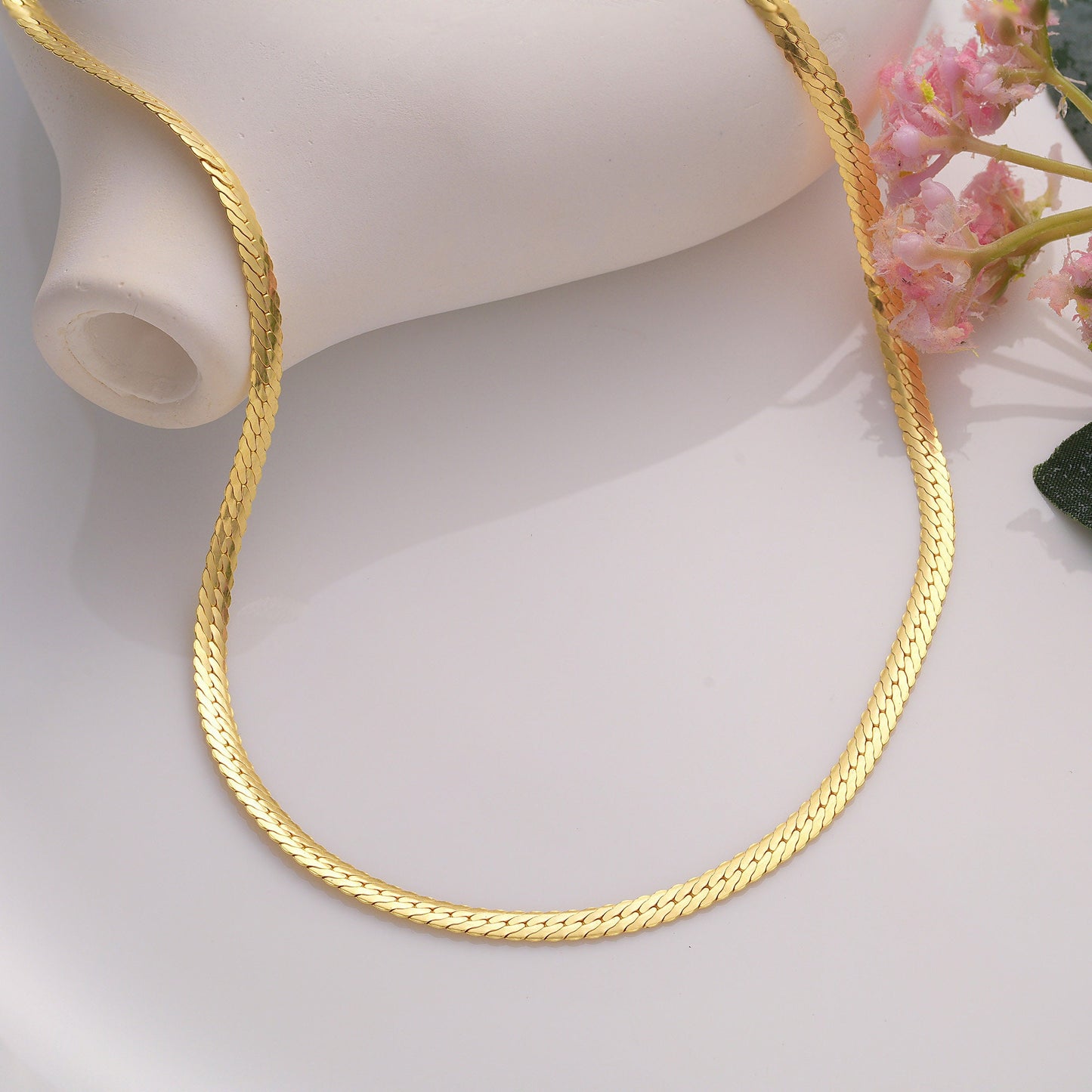 Sterling Silver Chain Necklace: Herringbone, Cuban, Figaro, and More