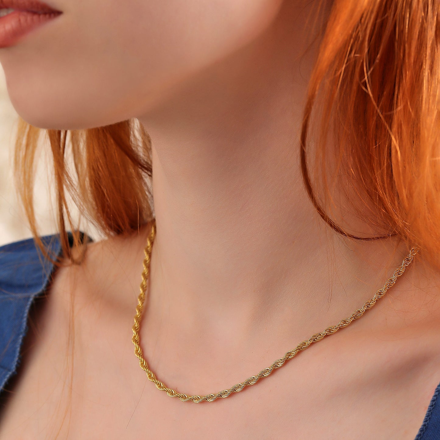 14K Gold Plated Sterling Silver Chain Necklace: Rope, Singapore, Curb & More