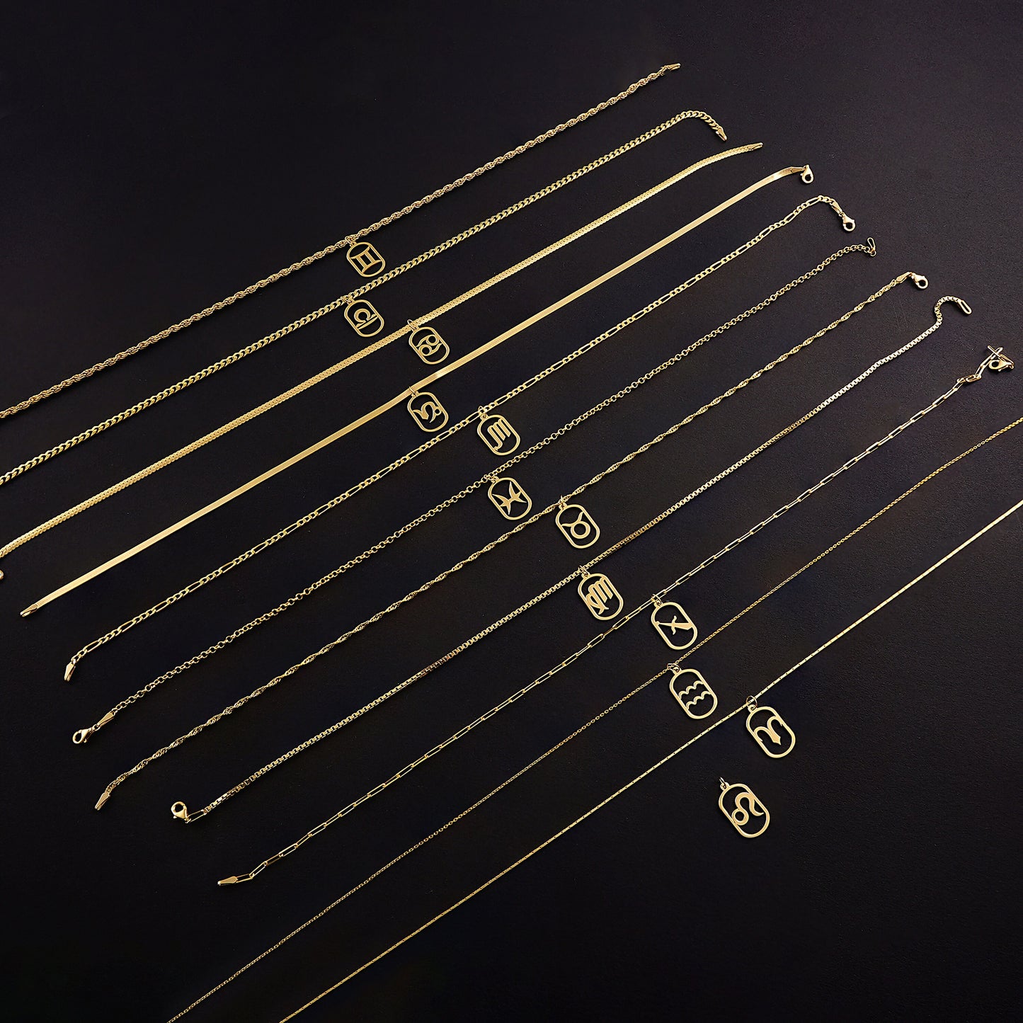 Dainty Twist Herringbone Chain Necklace: 14k Gold Plated 925 Silver