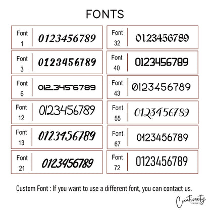 Personalized Number Necklace: Sterling Silver Lucky Date Pendant