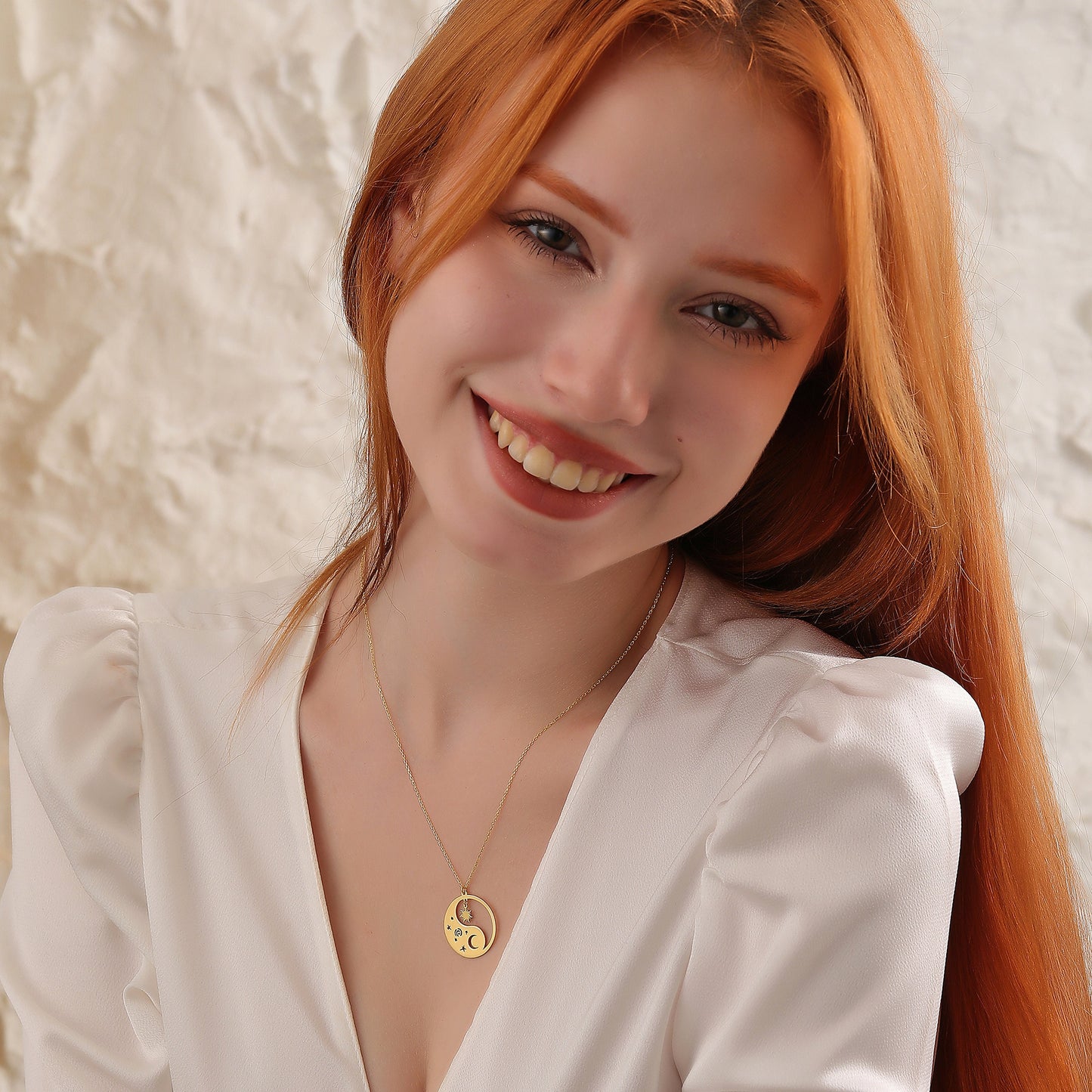 Yin Yang Necklace: 14K Solid Gold or Sterling Silver Balance Pendant, Minimalist Spiritual Jewelry