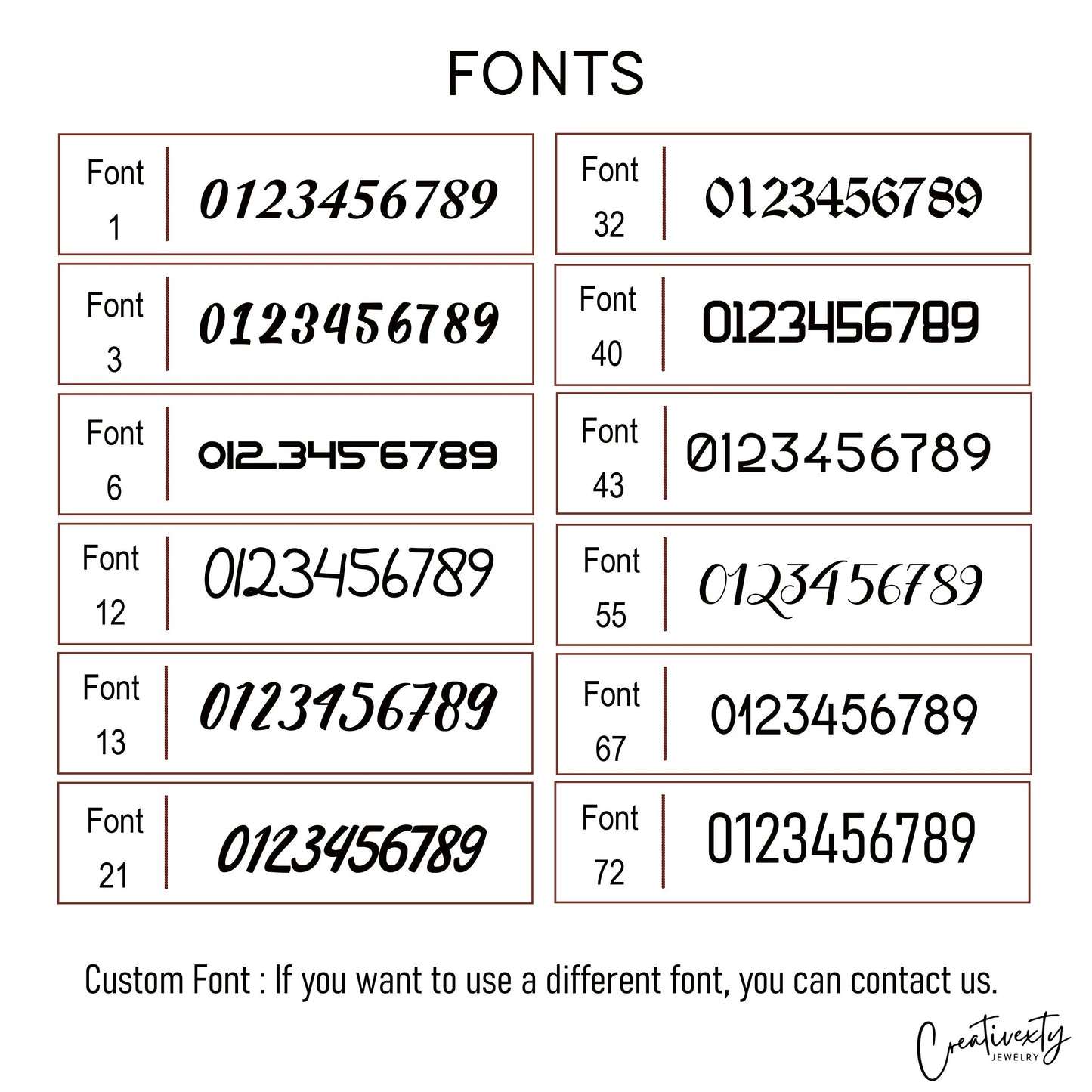 Personalized Number Necklace, Sterling Silver, Custom Date, Anniversary Gift