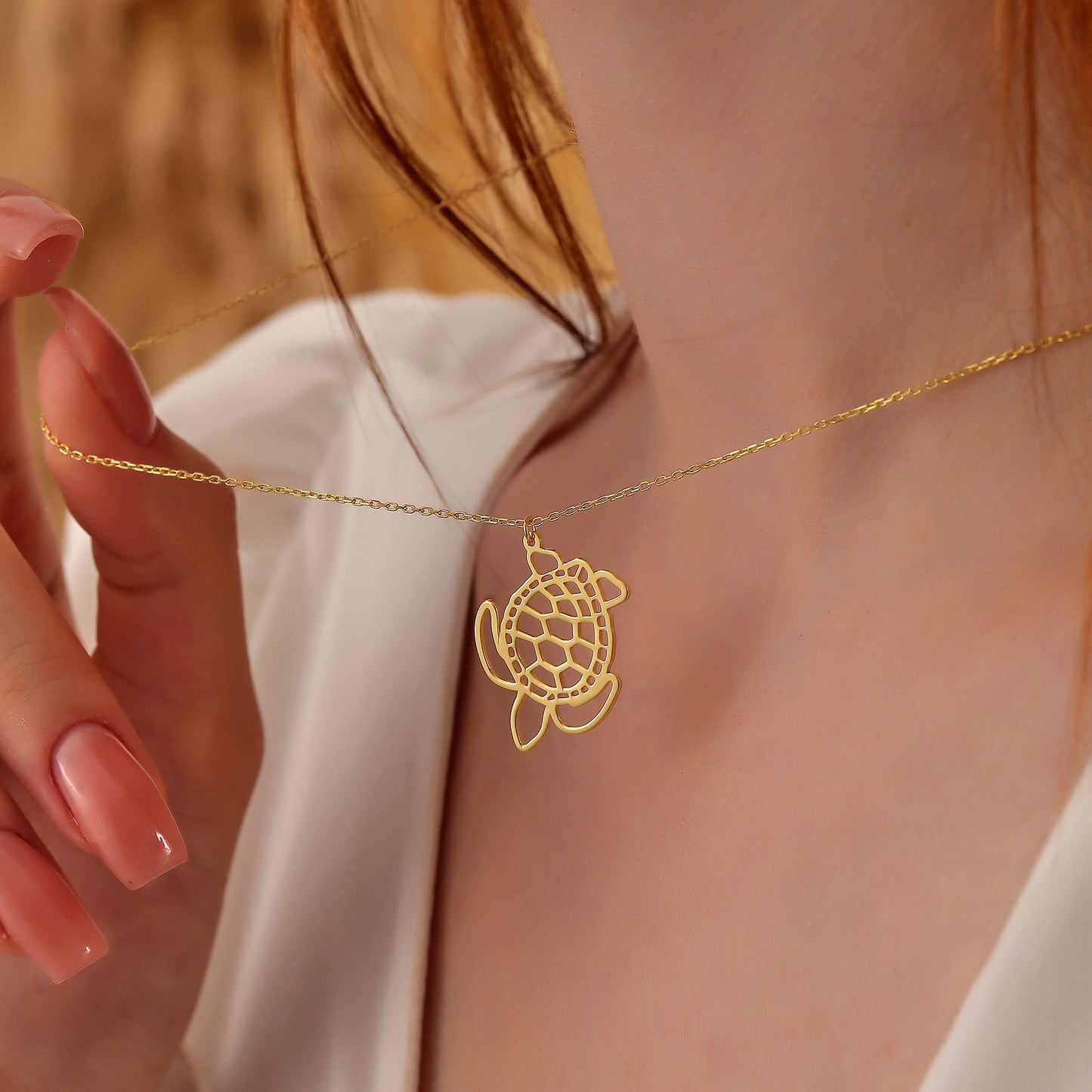 Dainty Dolphin Necklace: Silver or Gold  (Yellow / Rose / White)