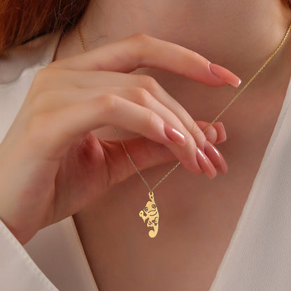 Dainty Dolphin Necklace: Silver or Gold  (Yellow / Rose / White)
