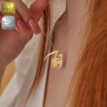 Grim Reaper Necklace: Sterling Silver Azrael Pendant, Goth Halloween Jewelry