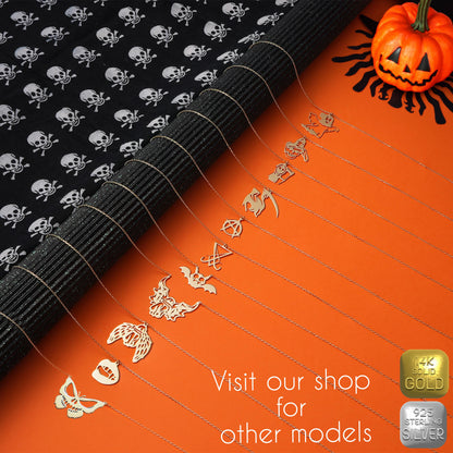 Silver or Gold Cute Angel of Death Jewelry, Grim Reaper Earrings, Azrael Jewelry, Halloween Gifts For Her, Christmas Gifts, Gothic Jewelry