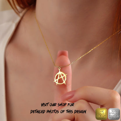 Fallen Angel Necklace: Gothic Halloween Jewelry, Sterling Silver or 14K Gold