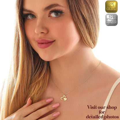 Personalized Initial Necklace: Sterling Silver or Solid Gold, Custom Letter Pendant