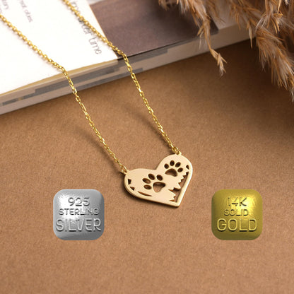 Personalized Heart Necklace: Sterling Silver Custom Love Pendant