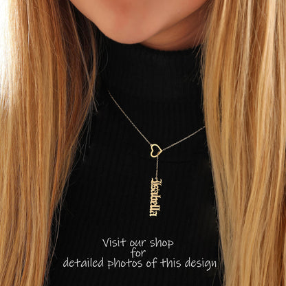 Personalized Name Necklace: Sterling Silver Nameplate Pendant