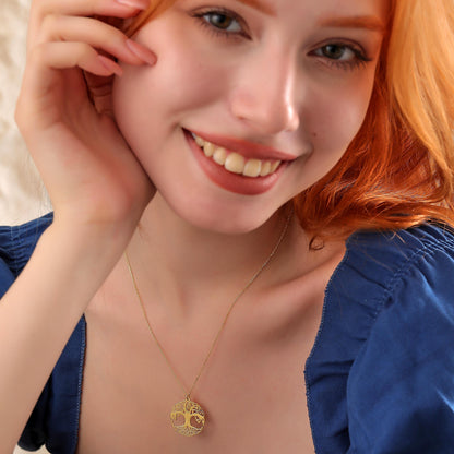 Yggdrasil Tree of Life Necklace: Sterling Silver Viking Jewelry