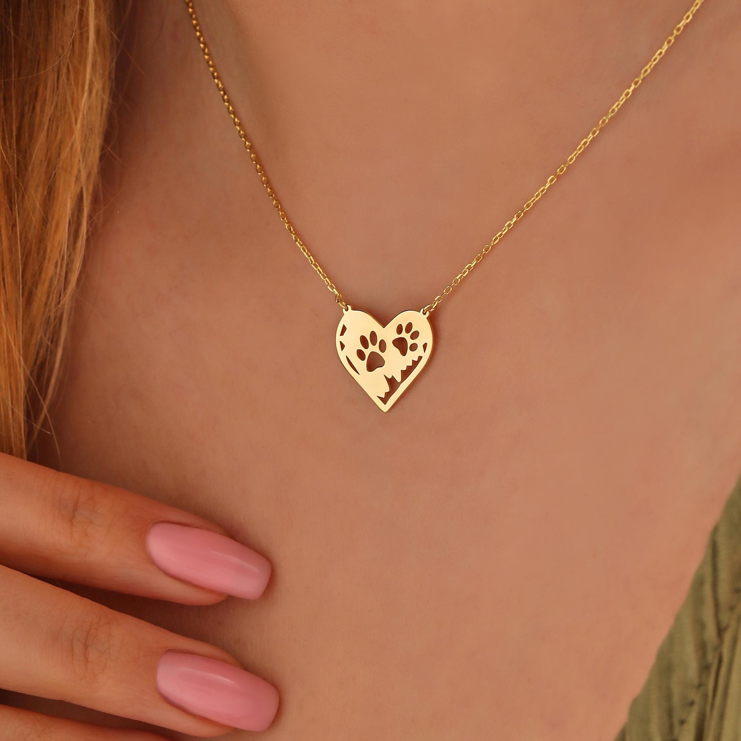 Personalized Heart Necklace: Sterling Silver Custom Love Pendant