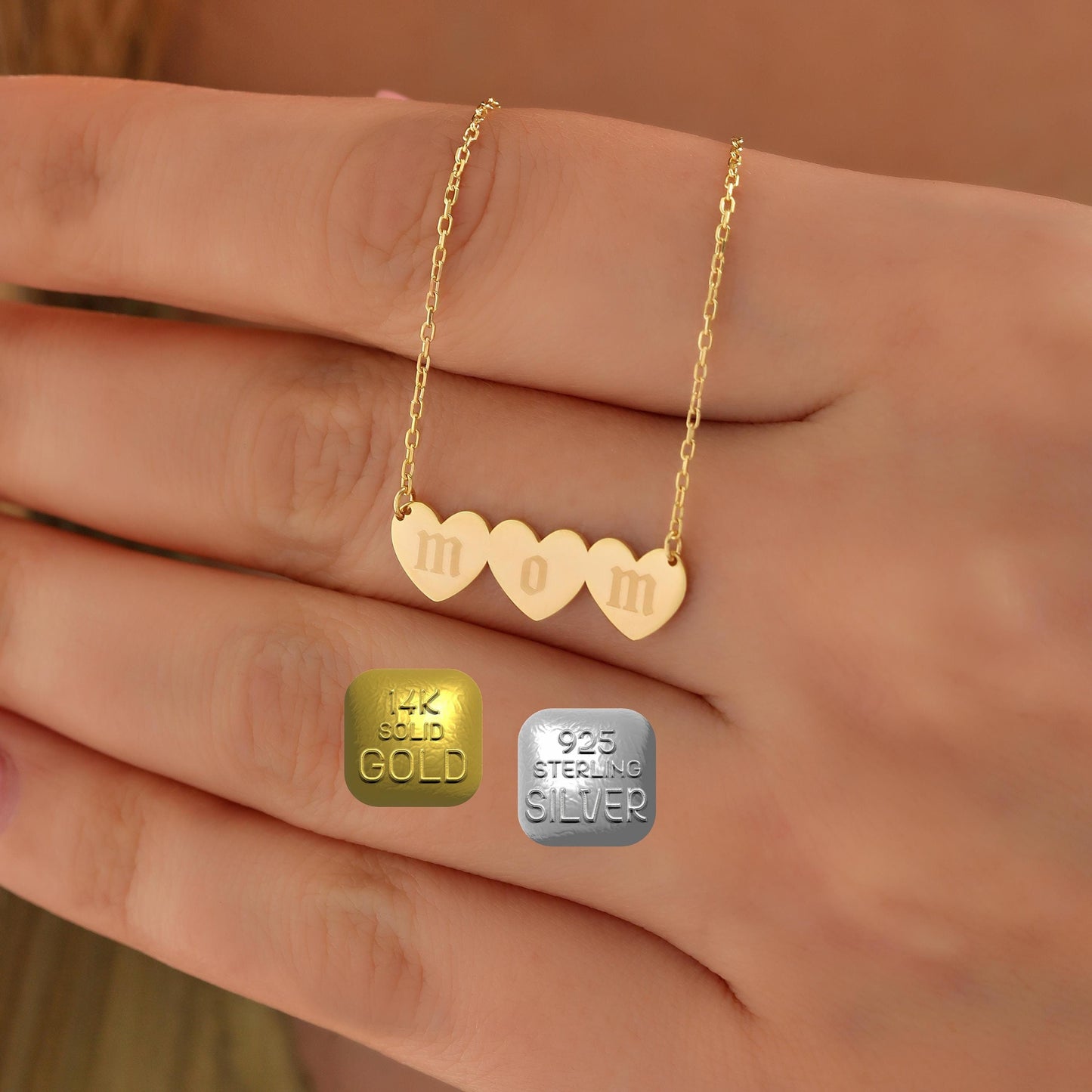 Personalized Heart Necklace: Custom Initial Sterling Silver Pendant