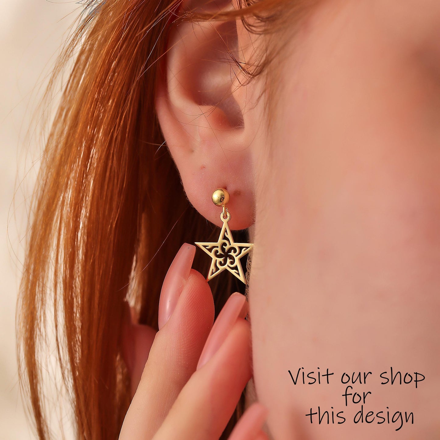 North Star Necklace: 14K Gold or Sterling Silver Polaris Charm