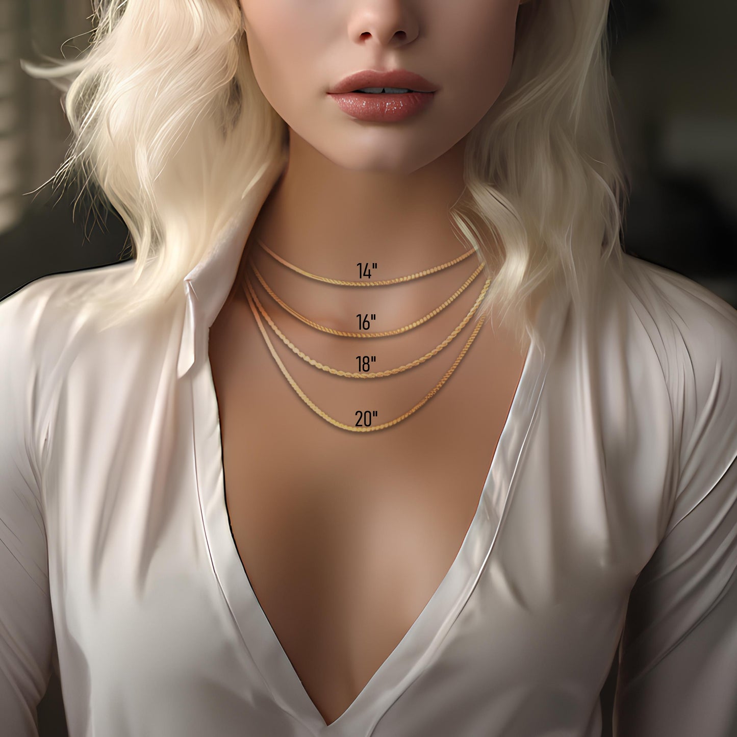 Interlocking Hearts Necklace: Sterling Silver or Gold Double Heart Pendant