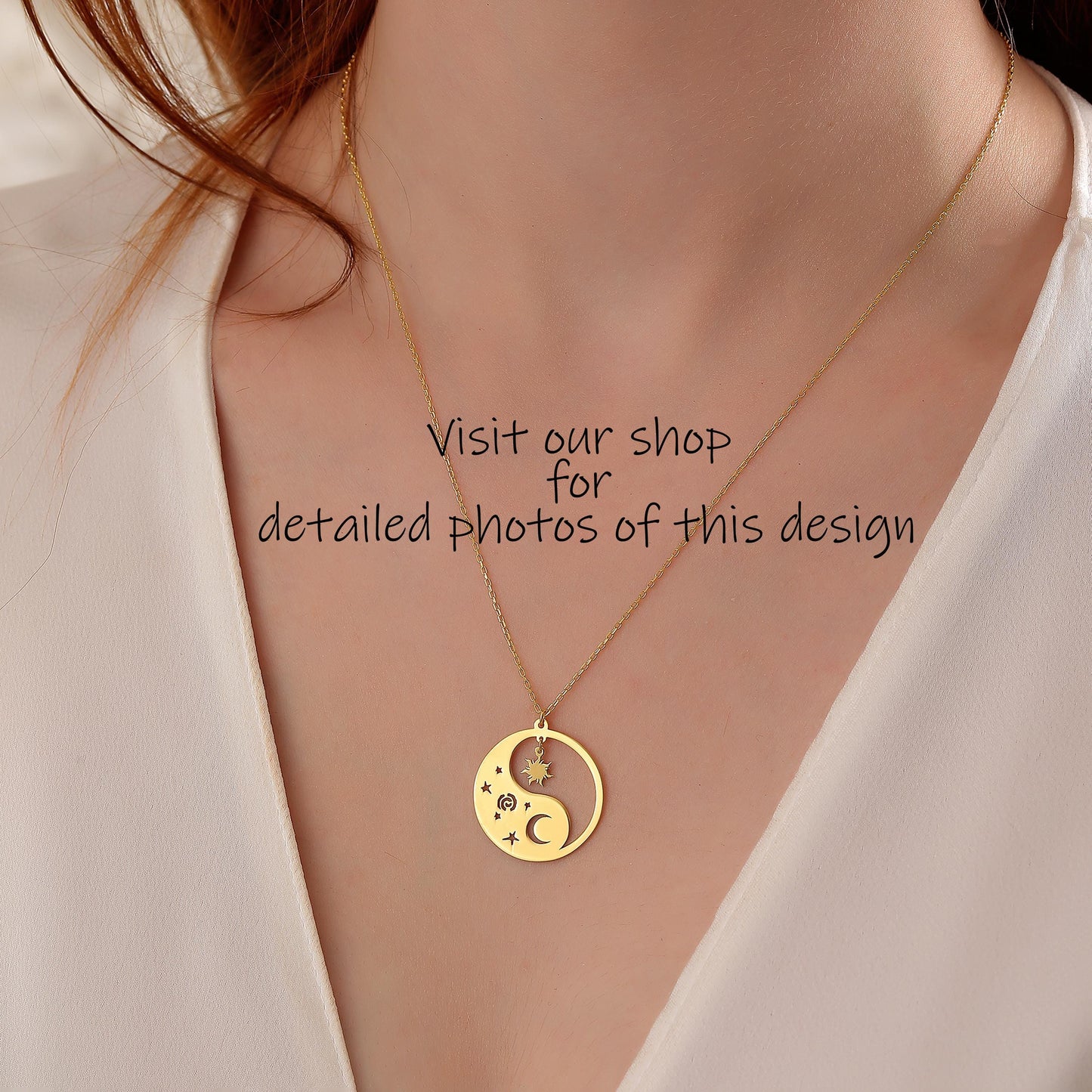 Handmade Peace Sign Necklace: Sterling Silver Boho Hippie Pendant