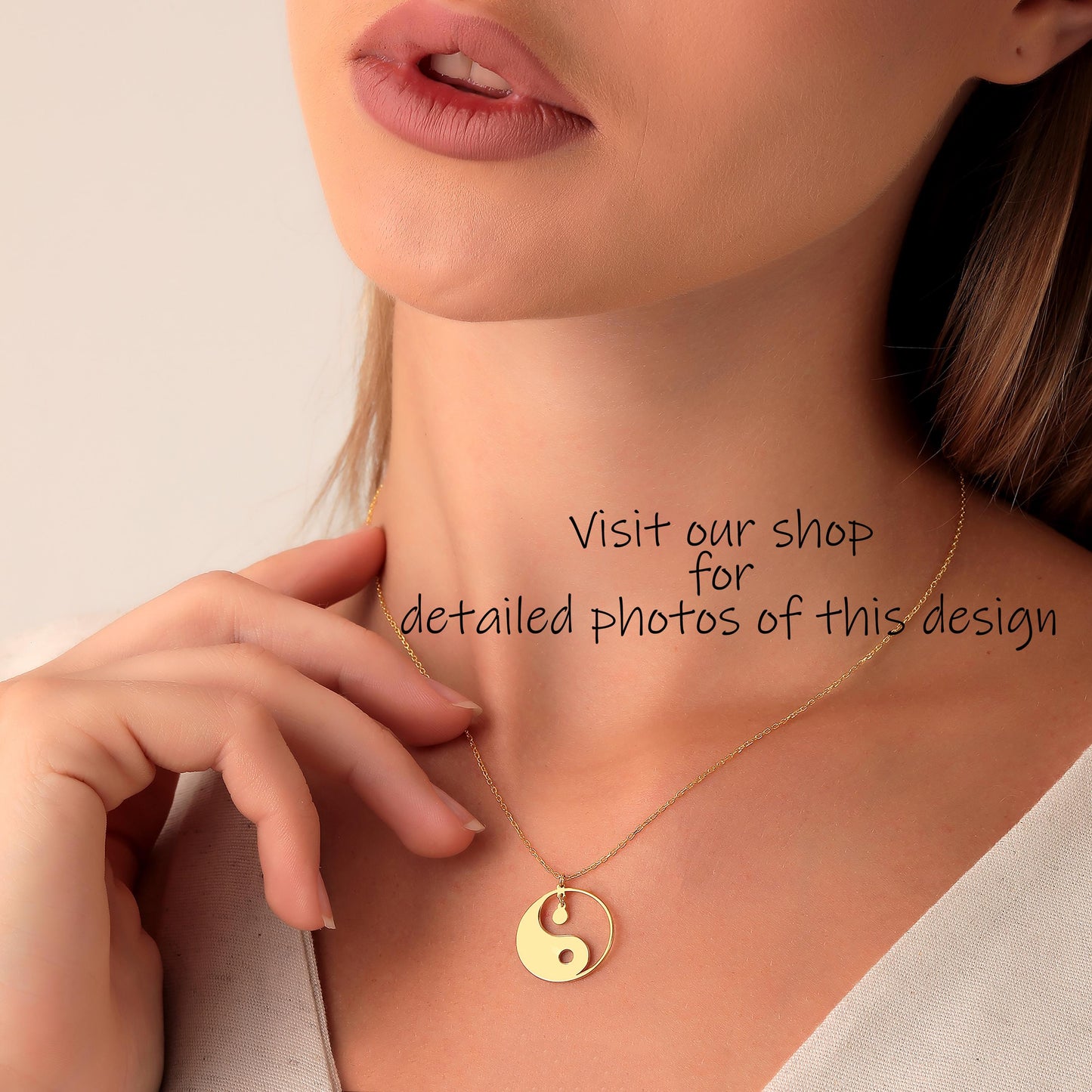 Handmade Peace Sign Necklace: Sterling Silver Boho Hippie Pendant