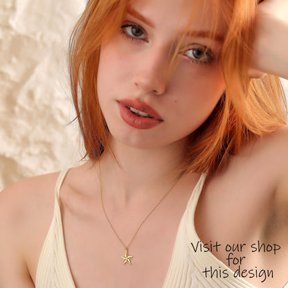 North Star Necklace: 14K Gold or Sterling Silver Polaris Charm