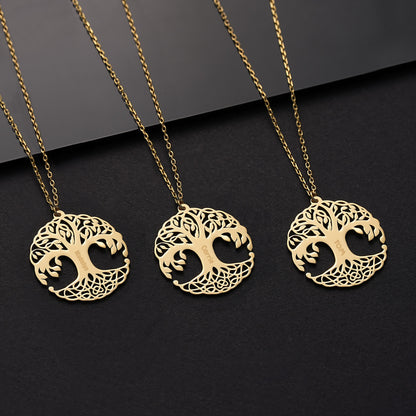 Yggdrasil Tree of Life Necklace: Sterling Silver Viking Jewelry