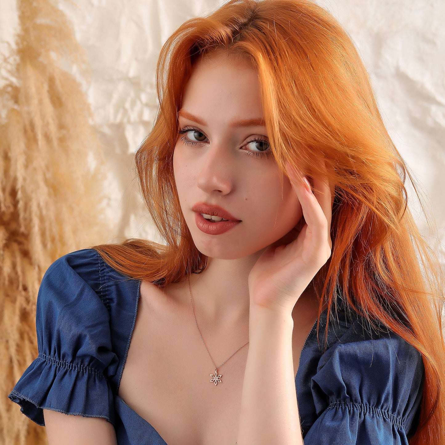 Dainty Snowflake Necklace: Minimalist Winter Charm, Gold or Silver